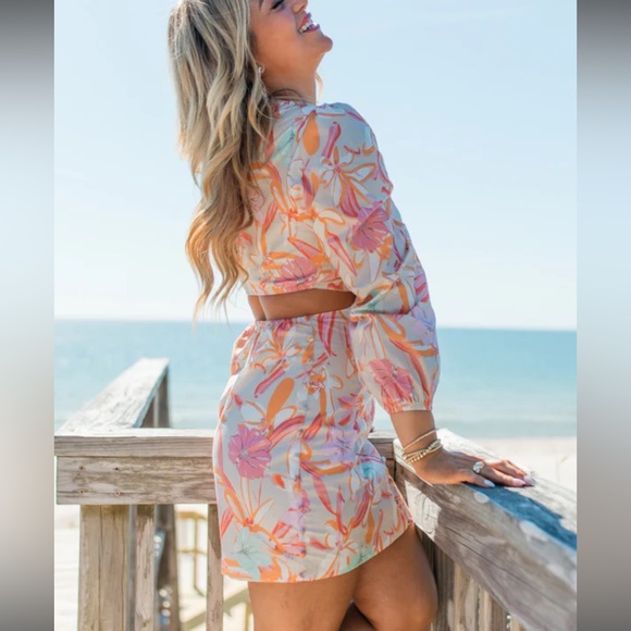 Pink Lily “My Fun Side Colorful Cutout Detail Dress” - Picture 4 of 6